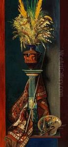 Still Life With A Greek Vase by Edith Dorothea Almqvist