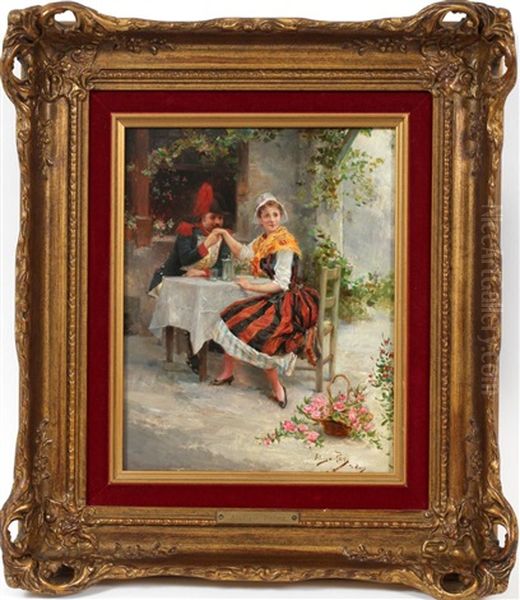 French Soldier & Maiden - view 1