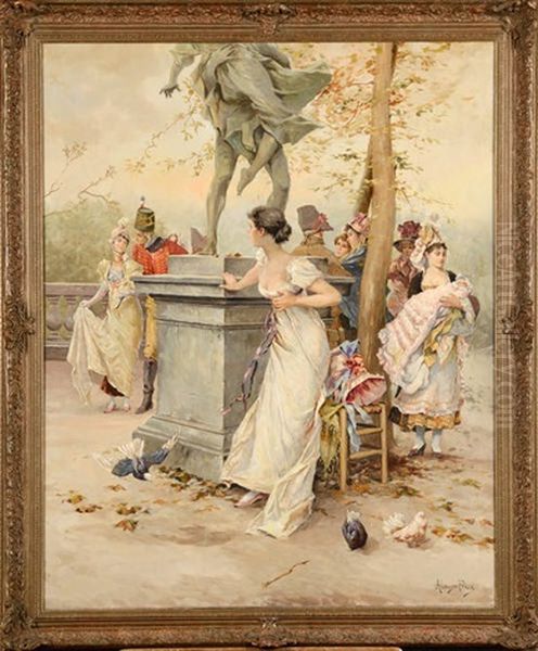 Scene Galante Au Parc - view 1