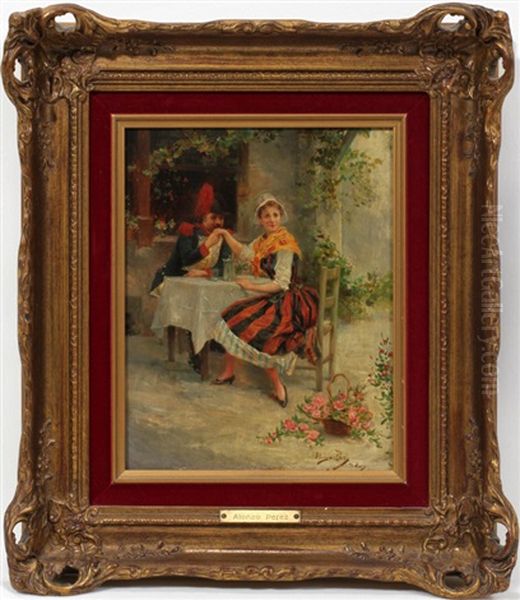 French Soldier & Maiden - view 1