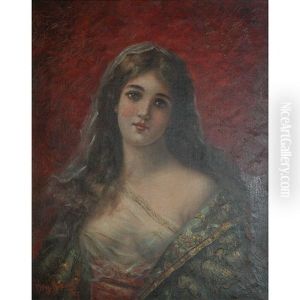 Lady With A Veil Over Her Hair