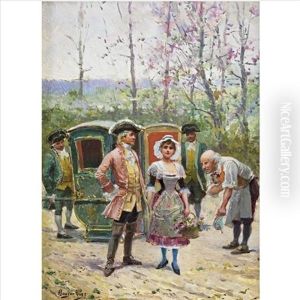 In Front Of The Sedan Chair In Front Of The Sedan Chair