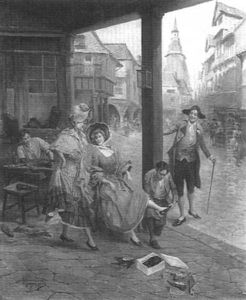 L'auvent D'un Marchand De Chaussures L'auvent D'un Marchand De Chaussures