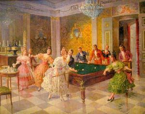 Jugando Al Billar by Mariano Alonso Perez