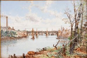 View Of The Harbor From Cartuja Park Seville by Ramon Alorda Perez
