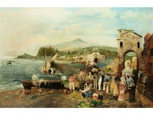 Mediterrane Uferlandschaft by Robert Alott