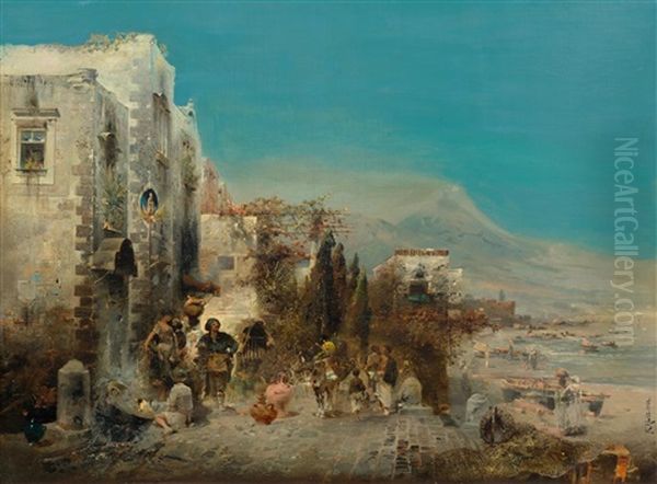 Oriental Street Scene - view 1