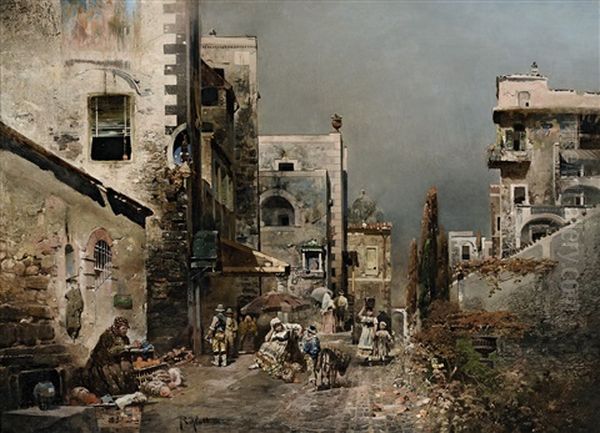 Italienische Strasenszene - view 1