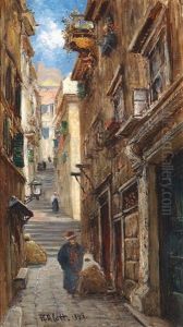 Orientalische Strasenszene by Robert Alott