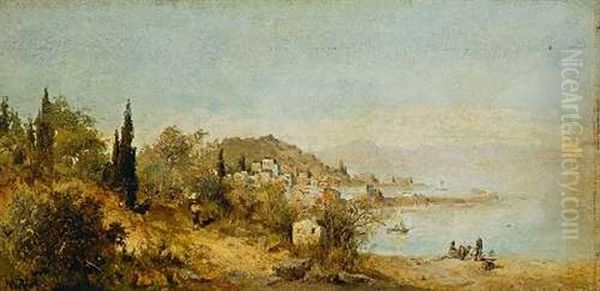 Italienische Kustenlandschaft Bei Genua - view 1