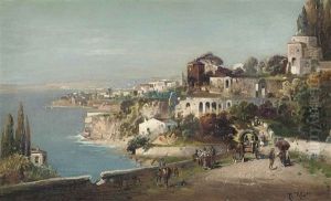 A Busy Coastal Path, Italy A Busy Coastal Path, Italy