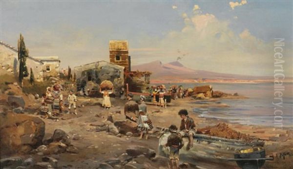 Village De Pecheurs Dans Le Golfe De Naples - view 1