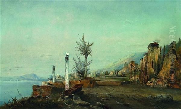 Italienische Kustenlandschaft Bei Pompeji - view 1