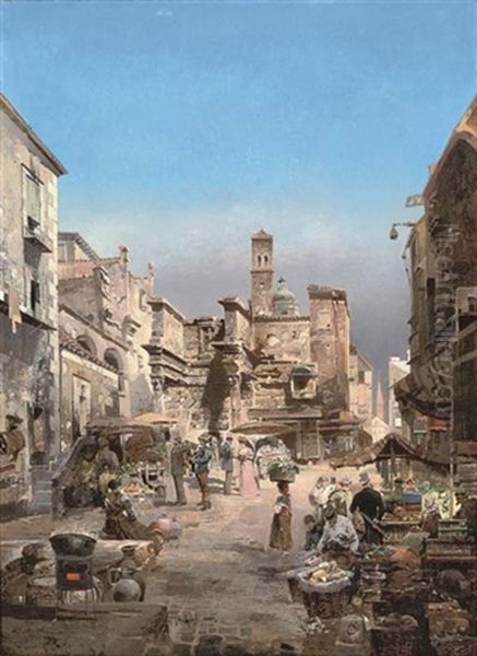 Street Market In Naples - view 1