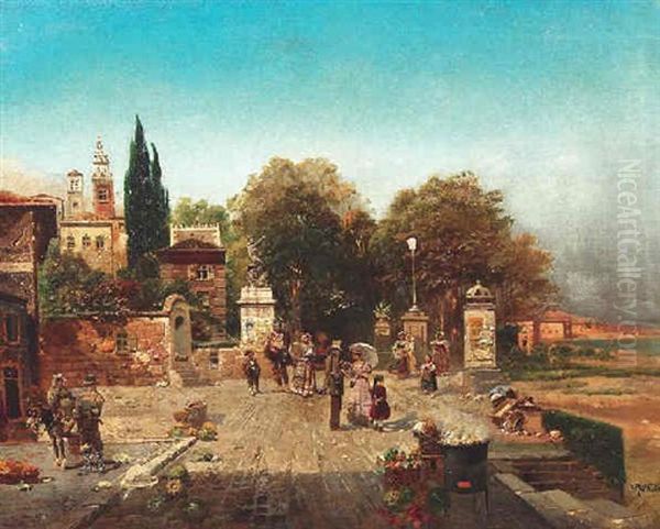 Geschaftiges Treiben Auf Sudlicher Strandpromenade - view 1
