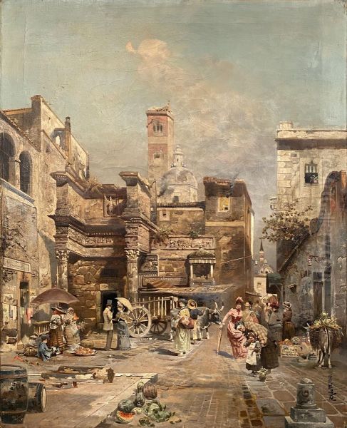 A Roman Street Scene - view 1