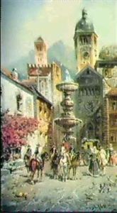 Soldaten Auf Dem Marktplatz