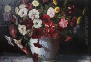 Vase With Flowers by Juan (Alexandru Paraschivescu) Alpar