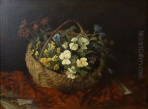 Basket With Flowers by Juan (Alexandru Paraschivescu) Alpar