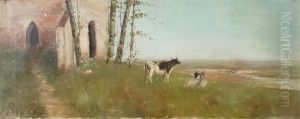 The Lawn Near Ruin by Juan (Alexandru Paraschivescu) Alpar