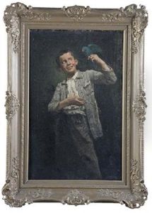 Muchacho Con Loro by Nicolas (Jimenez Caballero Navarro) Alperiz