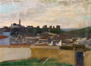 Vista De Alcala (perfil De Atardecer) by Nicolas (Jimenez Caballero Navarro) Alperiz