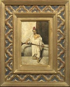 Turkish Rifleman In A Red Fez