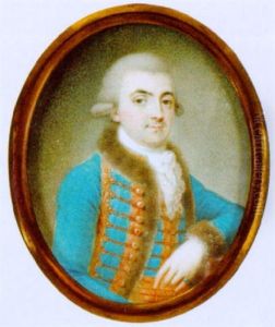 Halbbildnis Eines Herrn In Ungarischer Uniform by Johann Eusebius Alphen