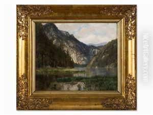 Alpine Landscape by Theodor Alphons