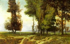 Wooded Park With A Bay Beyond by Theodor Alphons
