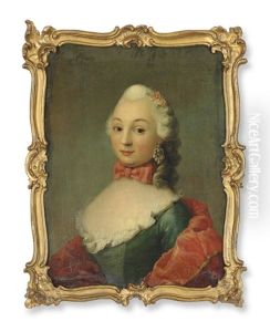 Portrait Of A Distinguished Lady In The Blue Dress Portrait Of A Distinguished Lady In The Blue Dress