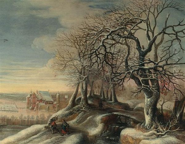 Winterlandschaft Vor Kastell Tervuren - view 1