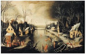 Paysage De Neige by Denis van Alsloot