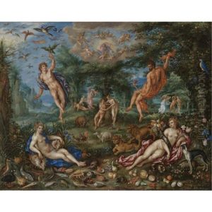 The Four Elements, With Scenes From Genesis Beyond by Denis van Alsloot