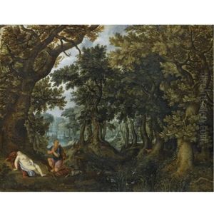 Cephalus And Procris by Denis van Alsloot