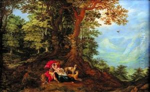 Cephale Et Procris (collab. W/hendrick De Clerk) by Denis van Alsloot