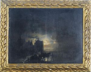A Winter's Night by Jacobus Theodorus Abels