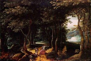 Procris Et Cephale Dans Un Paysage by Denis van Alsloot