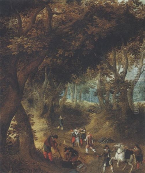 An Ambush On A Woodland Path - view 1
