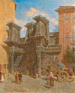 Italienisches Stadtmotiv by Franz Alt
