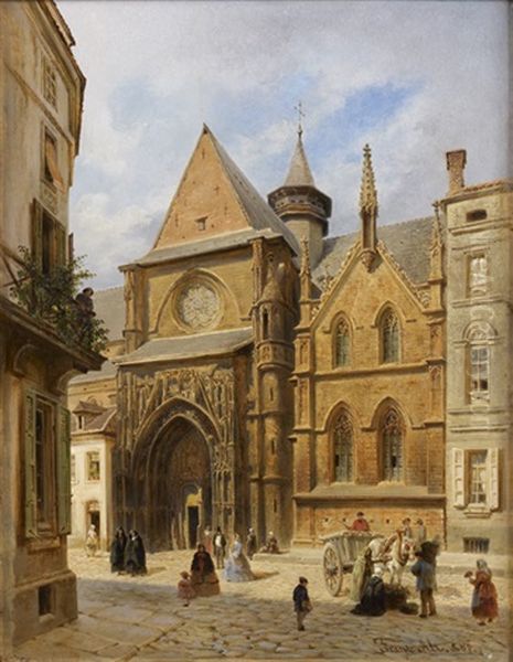 Vue De La Place D'une Eglise - view 1
