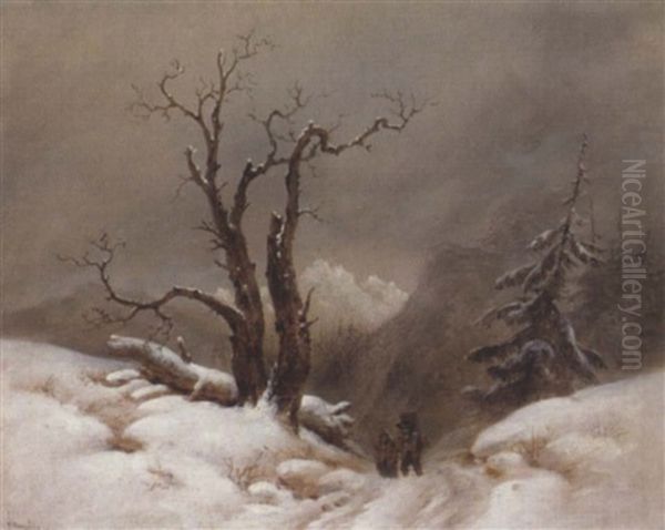 Bauersleute In Einer Winterlandschaft - view 1