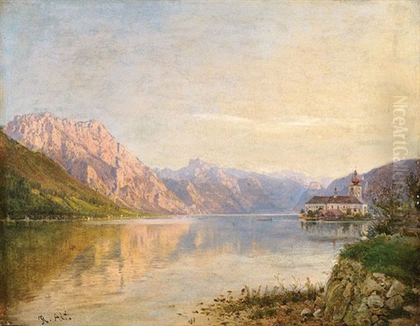 Der Traunsee Mit Schlafender Griechin - view 1