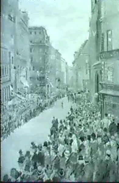 Strassenszene In Wien - view 1