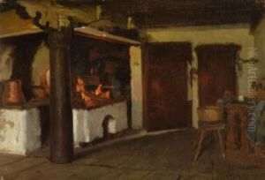 Bauernstube by Theodor Alt