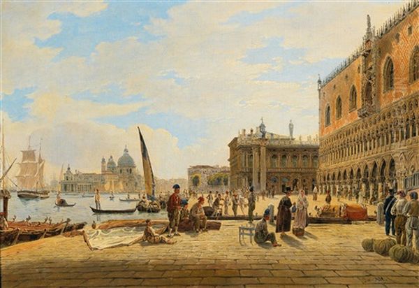 Venice - Riva Degli Schiavoni With Palazzo Ducale - view 1