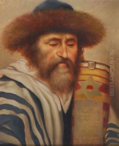 Russischer Rabbiner by Jacob Alt