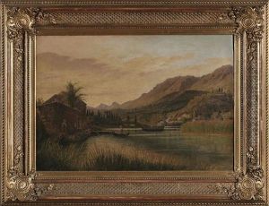 Italienische Flusslandschaft Italienische Flusslandschaft