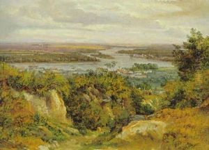 Blick Auf Die Donau Bei Nusdorf