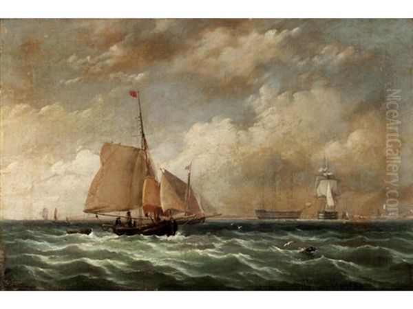 Sailing Ship In The Port Of Copenhagen - view 1